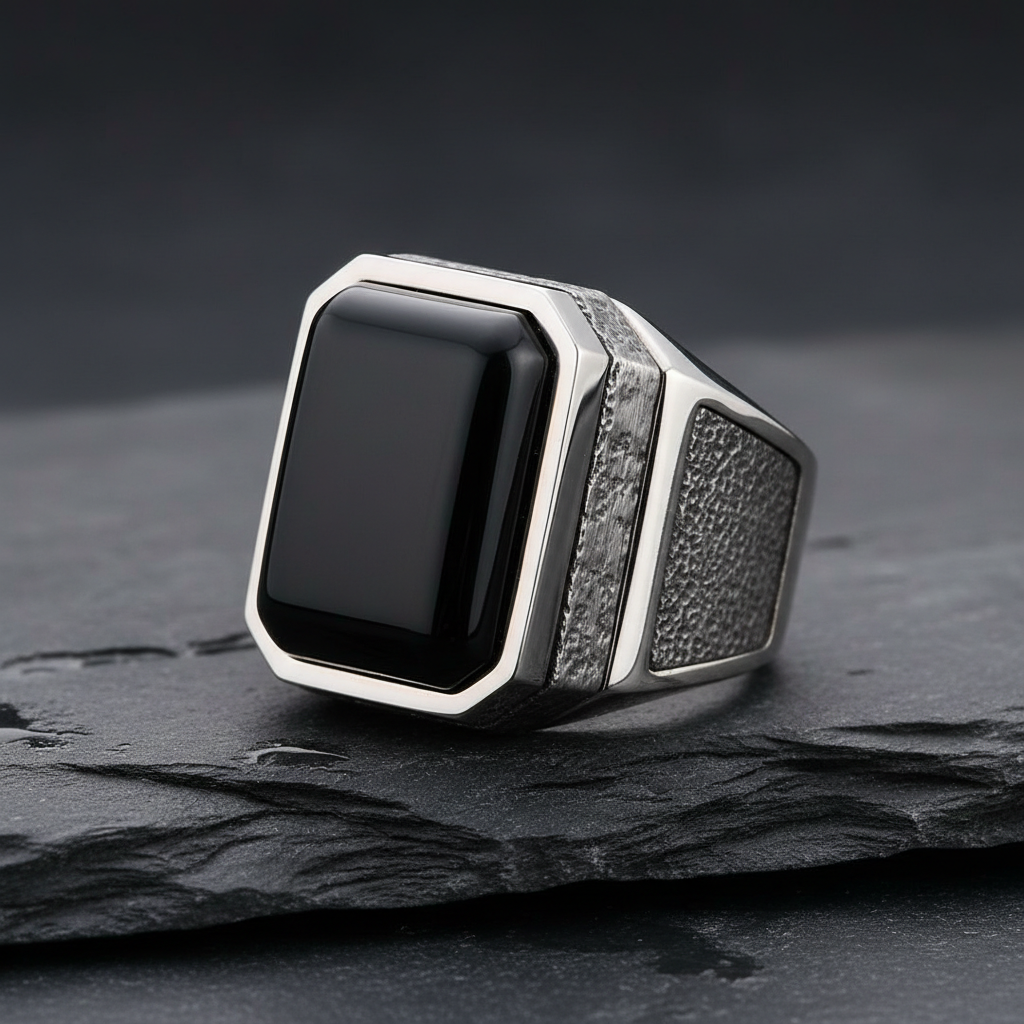 Anel Masculino Titan Texture