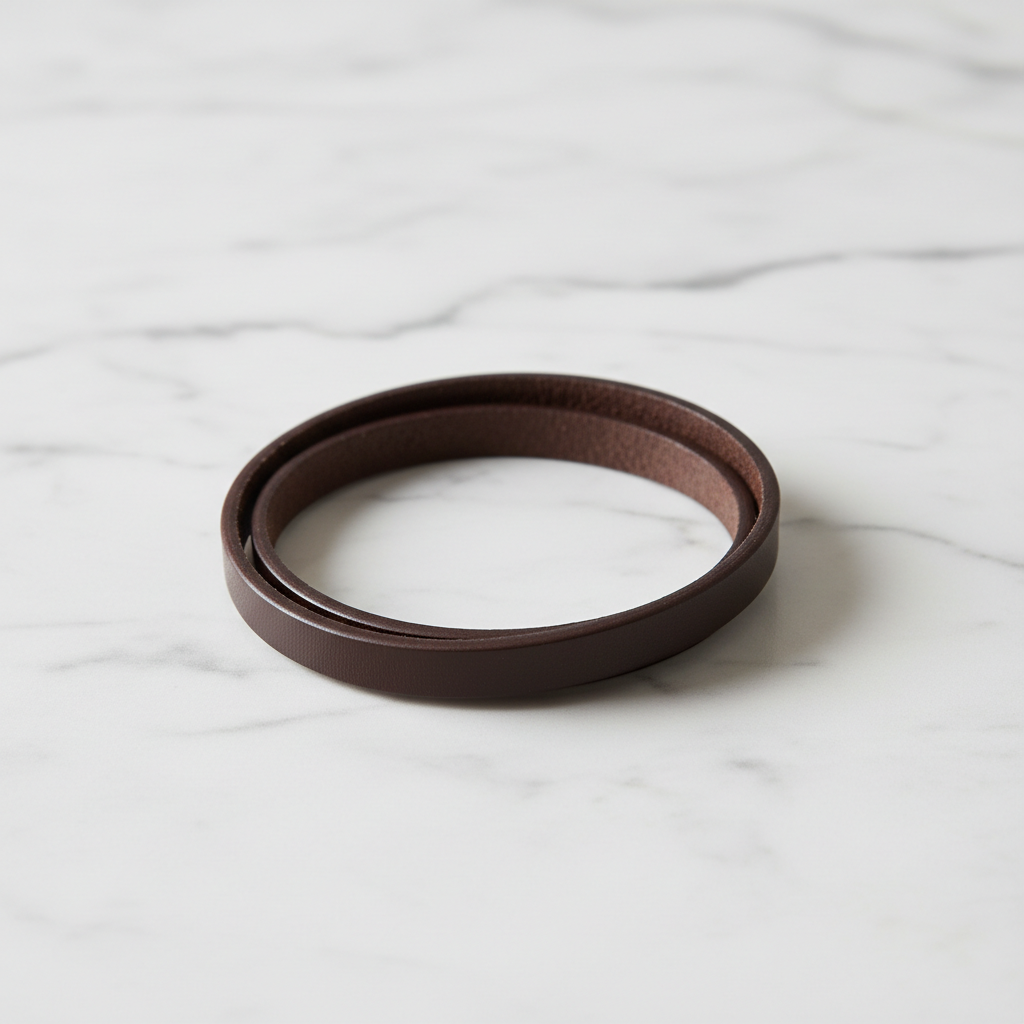 Pulseira Masculina de Couro Sintético