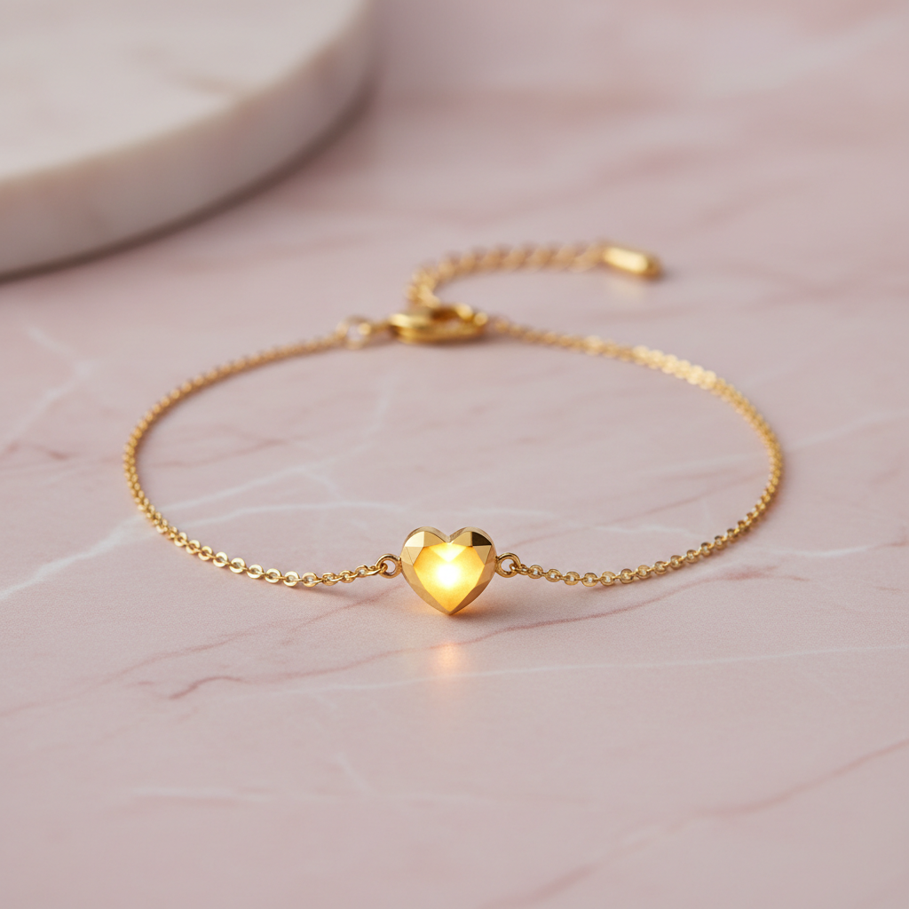 Pulseira Pingente Heart Glow