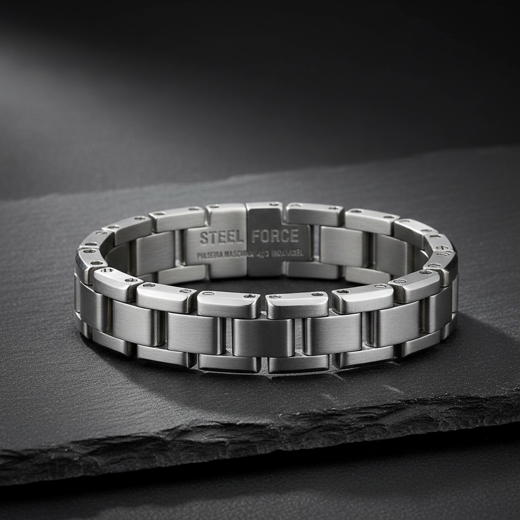 Pulseira Masculina Steel Force