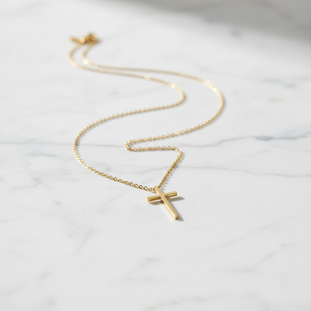 Colar Cruz Faith Minimal