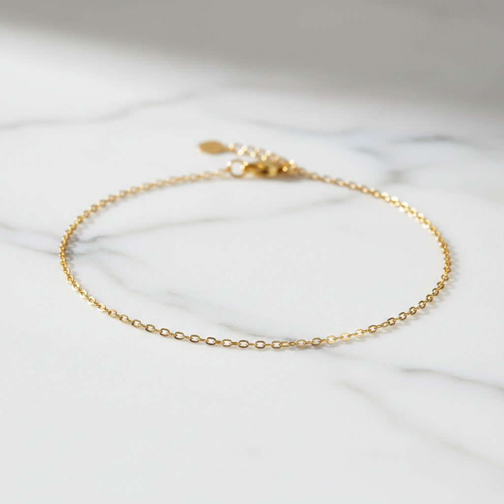 Pulseira Feminina Delicada Elo Fino