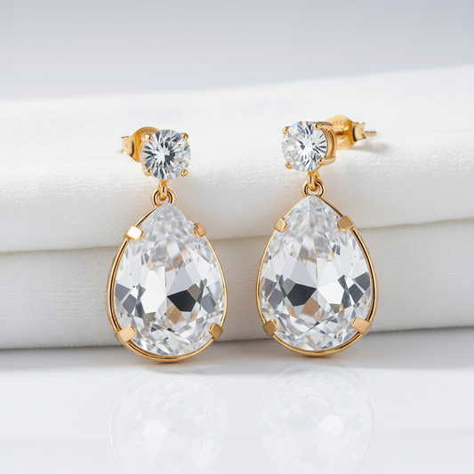 Brinco Gota Crystal Drop