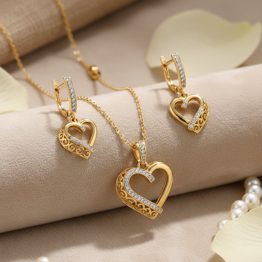 Conjunto Heart Gold Deluxe